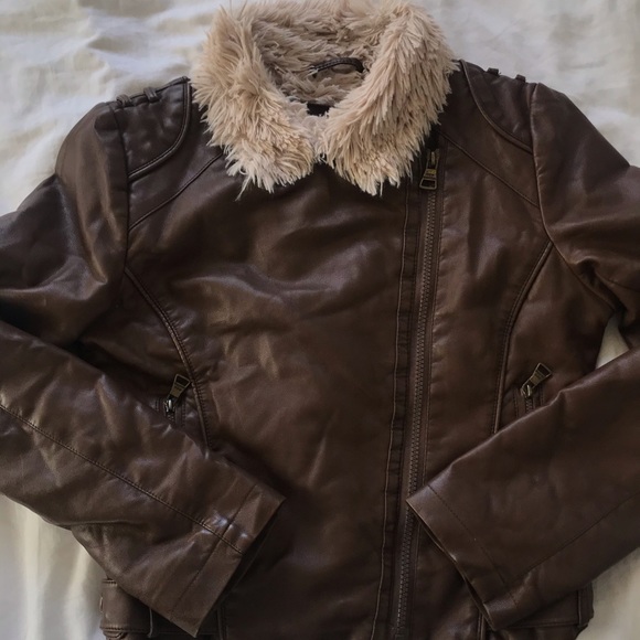 Women’s 14/16 Brown and Tan Steve Madden Jacket - Picture 1 of 4